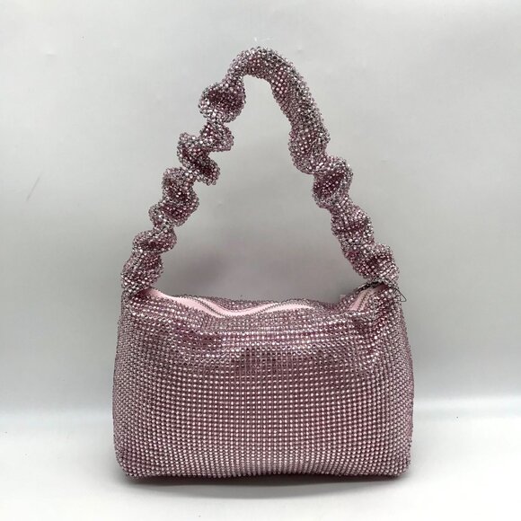 I.N.C. International Concepts Pink Dogwo Mesh Scrunch Shoulder Bag - Picture 2 of 11